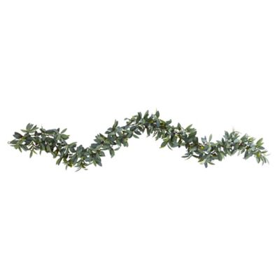 Nearly Natural 6.5 ft. Olive Artificial Garland
