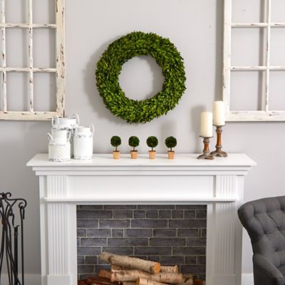 Image showing  24 in. Artificial Preserved Boxwood Wreath