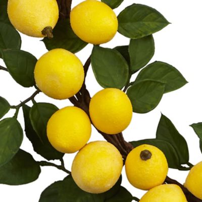 Image showing  24 in. Artificial Lemon Wreath