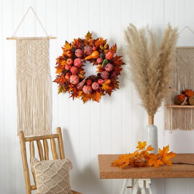 Image showing  28 in. Harvest Faux Wreath