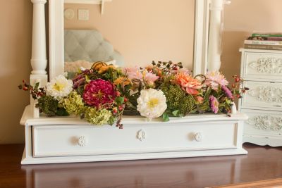 Image showing  3 ft. Silk Mixed Peony Flower Centerpiece