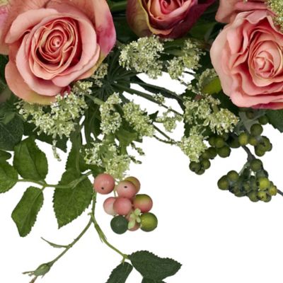Image showing  20 in. Artificial Rose Wreath