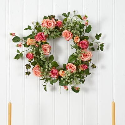 Image showing  20 in. Artificial Rose Wreath