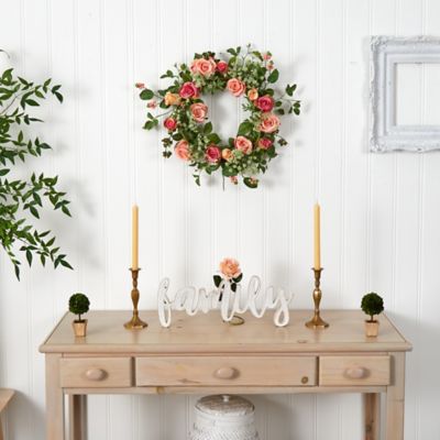 Image showing  20 in. Artificial Rose Wreath