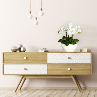 Image showing  Faux Phalaenopsis Silk Flower Arrangement