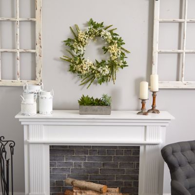 Image showing  6.5 in. Faux Succulent Garden with Concrete Planter