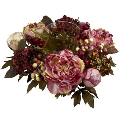 Image showing  6.5 in. Peony Hydrangea Candelabrum