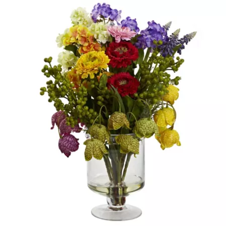 Nearly Natural 16 in Imitation spring floral arrangement Artificial Plants & Flowers