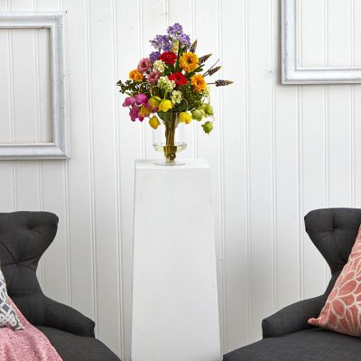 Image showing  16 in. Faux Spring Floral Arrangement