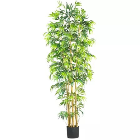 7 ft Almost Natural Bambusa Artificial Bamboo Silk Tree Artificial Plants & Flowers