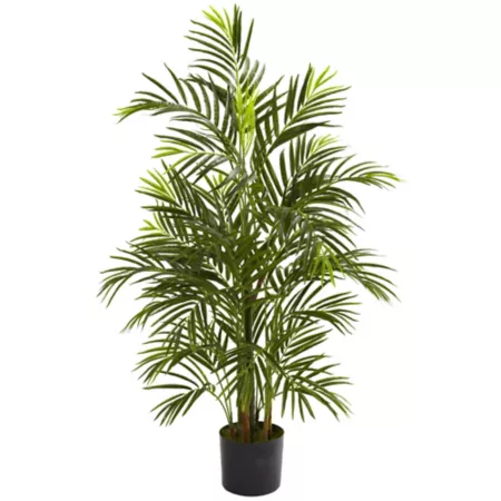 3.5ft Artificial Areca Palm Tree UV Resistant Indoor/Outdoor Almost Natural Artificial Plants & Flowers