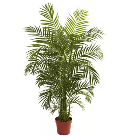 Nearly Natural 4.5' Indoor/Outdoor UV Resistant Artificial Areca Palm Tree Artificial Plants & Flowers