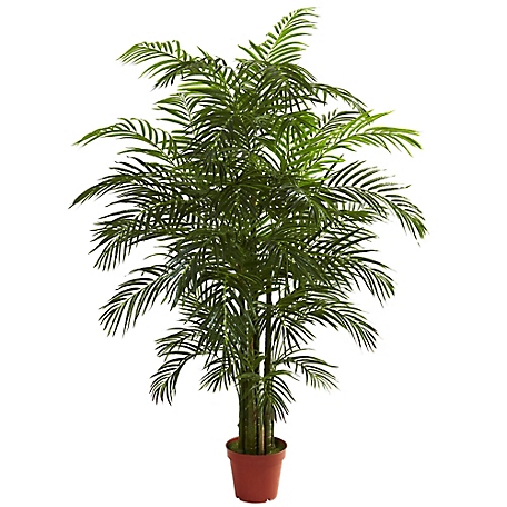 Nearly Natural 6.5 ft. Indoor/Outdoor UV-Resistant Areca Palm Artificial Palm Tree