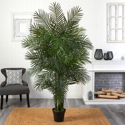 Image showing  6.5 ft. Artificial Indoor/Outdoor UV-Resistant Areca Palm Tree