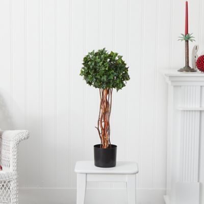 Image showing  2.5 ft. Artificial Indoor/Outdoor UV-Resistant English Ivy Topiary