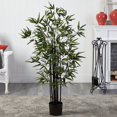 Image showing  4 ft. Artificial Black Bamboo Tree