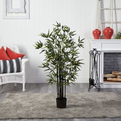 Image showing  4 ft. Artificial Black Bamboo Tree