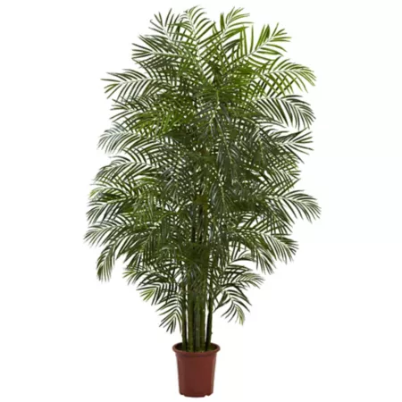 Nearly Natural 7.5 ft Indoor/Outdoor UV Resistant Artificial Areca Palm Tree Artificial Plants & Flowers