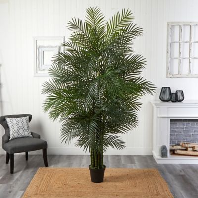 Image showing  7.5 ft. Indoor/Outdoor UV-Resistant Areca Artificial Palm Tree