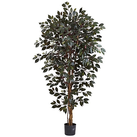 Nearly Natural 6 ft. Faux Capensia Ficus Tree