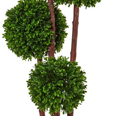 Image showing  3 ft. Artificial Indoor/Outdoor UV-Resistant Boxwood Tree