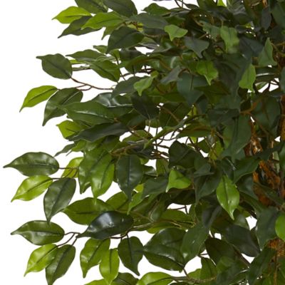 Image showing 1 th Nearly Natural 4 ft. Artificial Indoor/Outdoor UV-Resistant Ficus Tree
