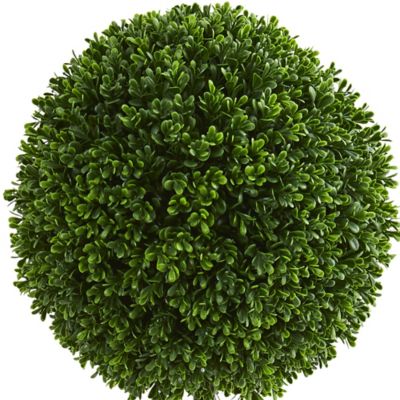 Image showing  2.5 ft. Artificial Indoor/Outdoor UV-Resistant Boxwood Ball Tree