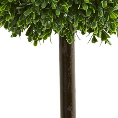 Image showing  2.5 ft. Artificial Indoor/Outdoor UV-Resistant Boxwood Ball Tree