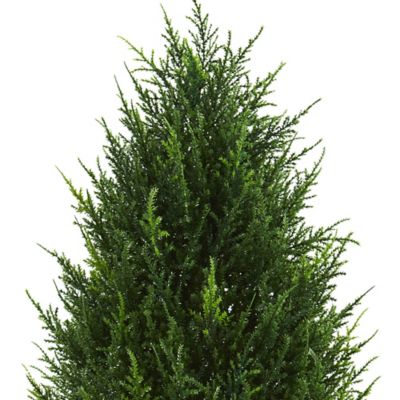 Image showing  3 ft. Artificial Indoor/Outdoor UV-Resistant Cypress Tower Tree