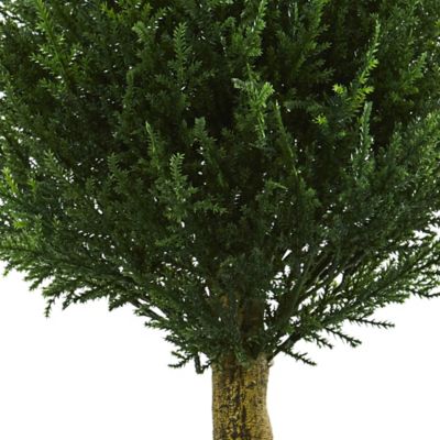 Image showing  3 ft. Artificial Indoor/Outdoor UV-Resistant Cypress Tower Tree