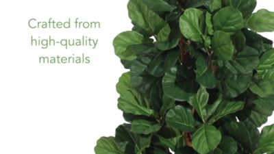 Image showing  6 ft. Fiddle Leaf Fig Artificial Tree, 17 in. W