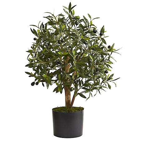Nearly Natural 29 in. Olive Artificial Tree