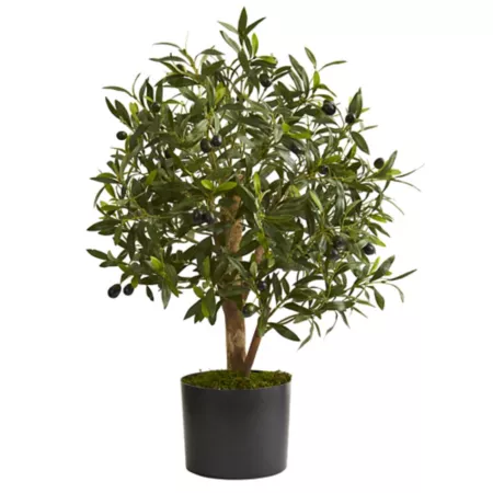 29" Almost Natural Artificial Olive Tree Artificial Plants & Flowers