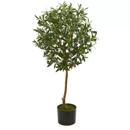 Almost Natural 3.5 Foot Artificial Olive Tree Artificial Plants & Flowers