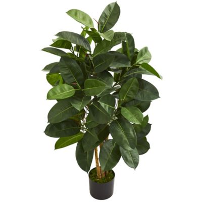 Nearly Natural 4 ft. Oak Ficus Artificial Tree