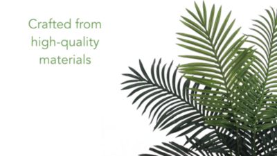 Image showing  5.5 ft. Paradise Artificial Palm Tree in White Planter