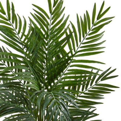 Image showing  5 ft. Areca Palm Artificial Tree in Weave Planter