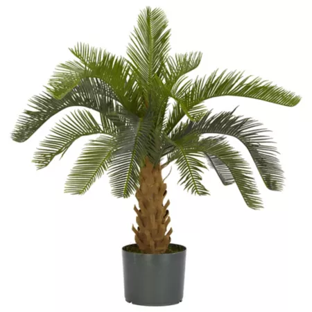 28" Nearly Natural Cycas Silk Plant Artificial Plants & Flowers