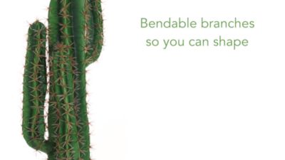 Image showing  2.5 ft. Artificial Blue Myrtle Artificial Cactus Plant