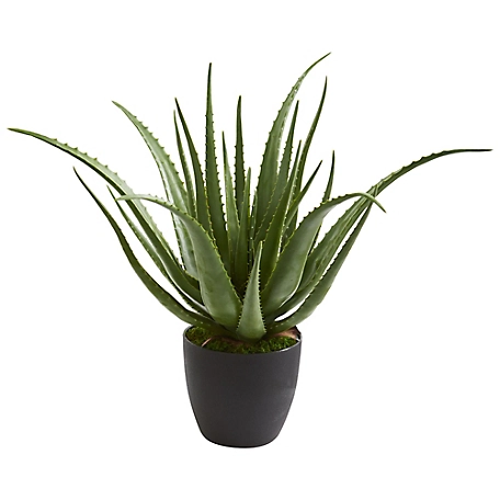 Nearly Natural 26 in. Artificial Aloe Plant
