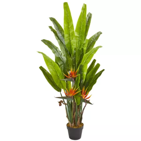 Nearly Natural 4.5 ft Artificial Bird of Paradise Plant Artificial Plants & Flowers