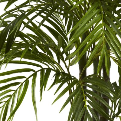 Image showing  4 ft. Artificial Areca Palm Tree in Bamboo Planter