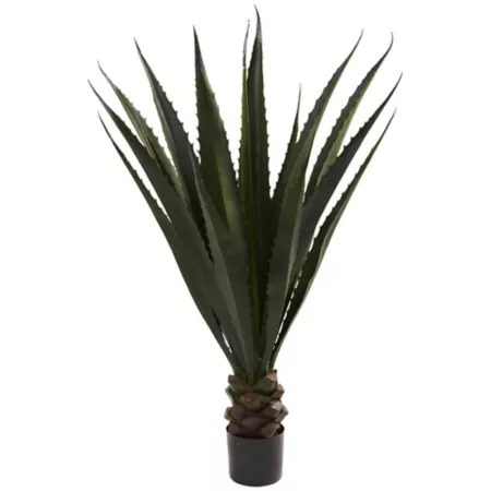 Almost Natural 52" Giant Artificial Agave Plant Artificial Plants & Flowers