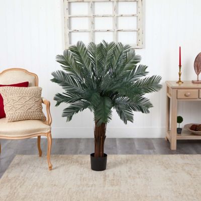Image showing  4 ft. Artificial Indoor/Outdoor UV-Resistant Cycas Tree