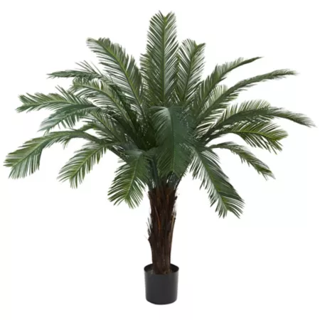 Almost Natural 5 ft UV Resistant Indoor/Outdoor Cycas Artificial Tree Artificial Plants & Flowers