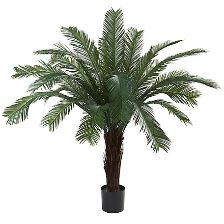 Nearly Natural 5 ft. Indoor/Outdoor UV-Resistant Cycas Artificial Tree