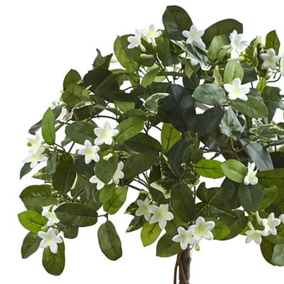 Image showing  3 ft. Artificial Stephanotis Topiary in Planter
