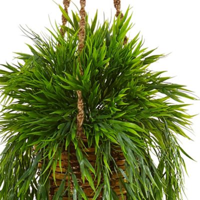 Image showing  43 in. Artificial Mini Bamboo Plant Hanging Basket