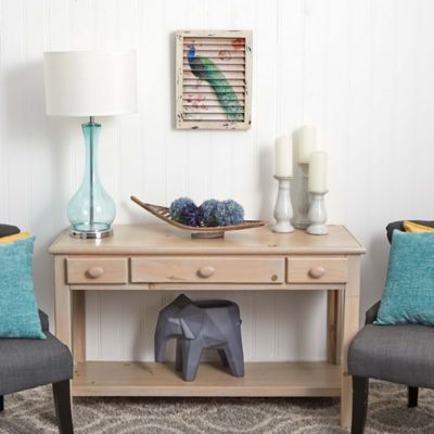 Image showing  Peacock Window Shutter Vintage Wall Decor, 17 in. x 13 in.