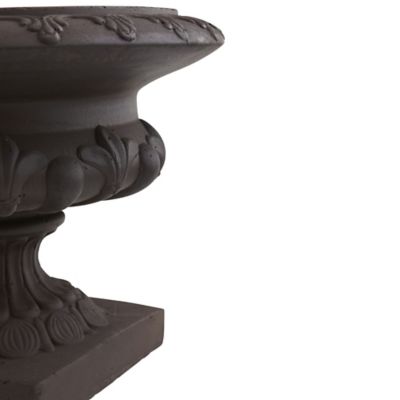 Image showing  Indoor/Outdoor Iron-Finish Decorative Urn, 12.5 in.